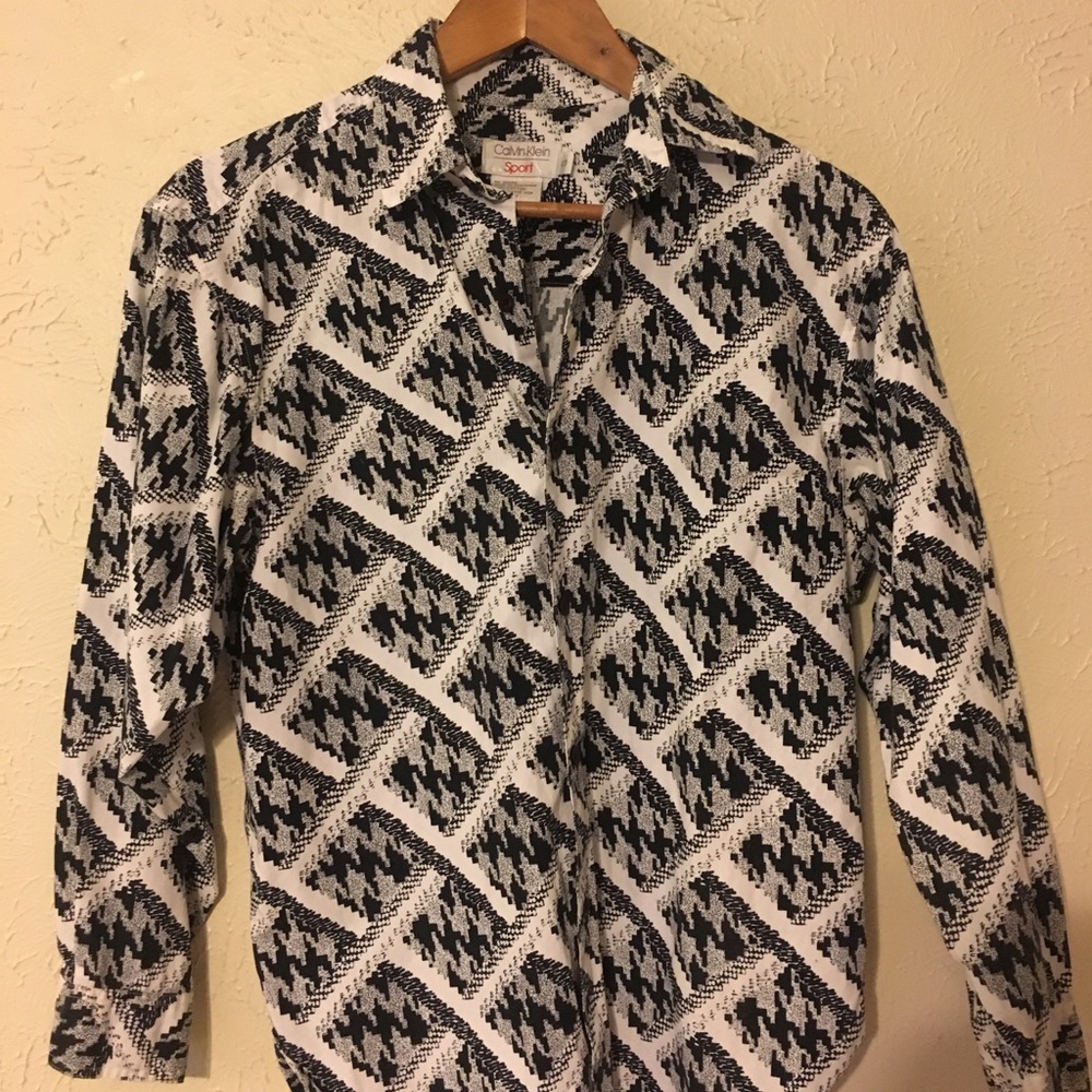 Vintage Rare Calvin Klein Collection Button Up